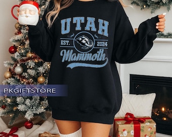 Sudadera vintage Utah Mammoth / Sudadera Utah Mammoth / Camiseta de aficionado al hockey de Utah / Sudadera con capucha para aficionado al hockey