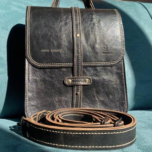 Sac à bandoulière en cuir fait main