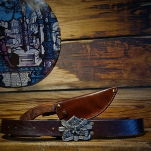 Leather belt