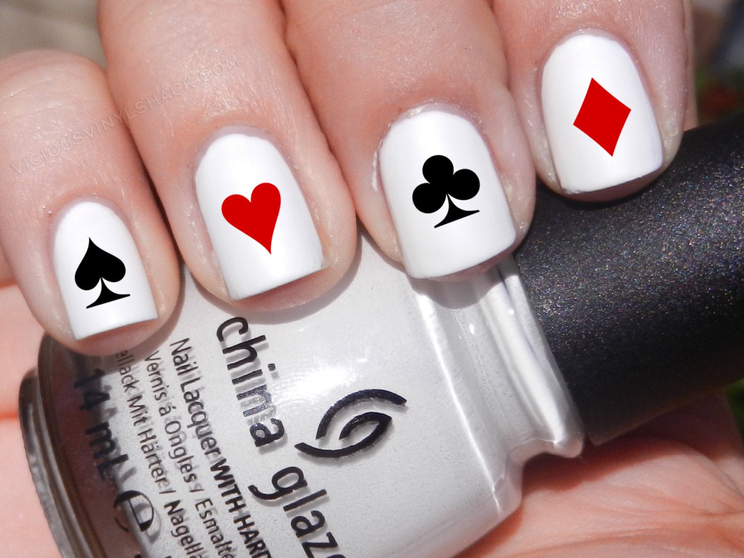 ace of spades nail design fashionartillustrationdresses