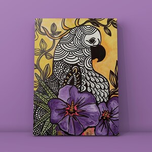 Arte de pared de aves tropicales imprimible / Descarga digital colorida / Decoración tropical para el hogar / Arte de descarga instantánea