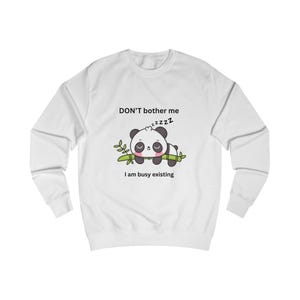 Sleeping Panda Unisex Sweatshirt, Cute Panda Gift, Sleepy Panda