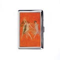 Three Dancing Women in Flowing Garments Cigarette Case Vintage Metal Box Wallet product logo