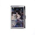 Mysterious Female Figure in a Surreal Landscape Cigarette Case Vintage Metal Box Wallet product logo