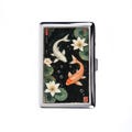 Lucky Koi in Lotus Pond Cigarette Case Vintage Metal Box Wallet product logo