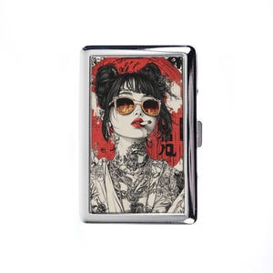 elfbar nachfüll pod läuft aus Lot de 2 étuis à cigarettes, boîte à cigarettes pour hommes et femmes, étui  à cigarettes rigide en aluminium brossé, avec fermeture magnétique à rabat main image 1