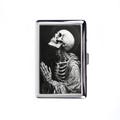 Vintage Metal Cigarette Case Art Nouveau Style Praying Skull Metal Wallet Organizer product logo