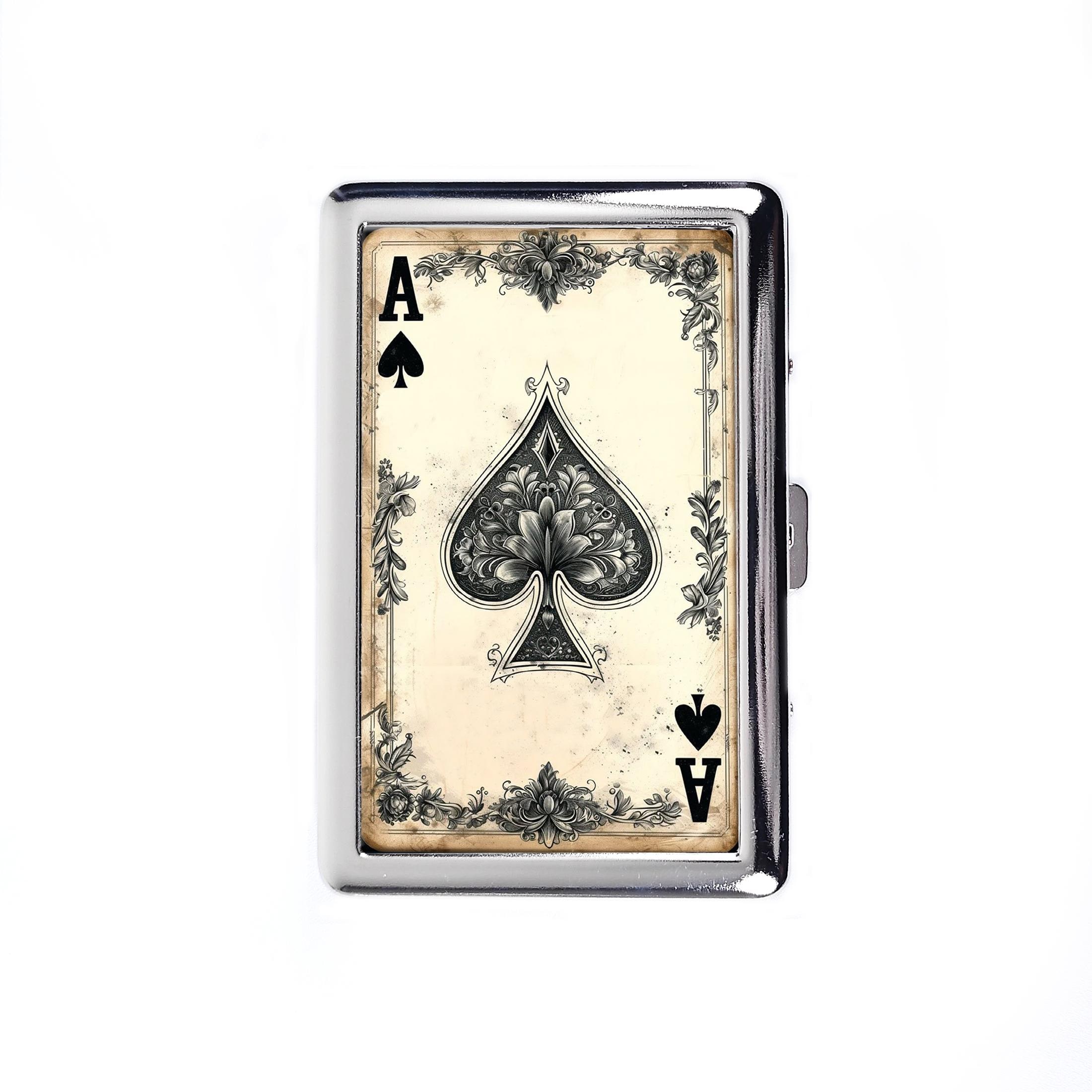 vintage style cigarette case Antique French Cigarette Case in 800 Silver, 1840