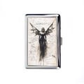 Vintage Metal Cigarette Case, Gothic Fantasy Style Dark Angel, Multifunctional Clip Design, Metal Box Can Store Banknotes And Credit Cards product logo