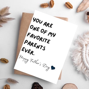 Parent préféré, carte joyeuse fête des pères, carte drôle de fête des pères, carte de fête des pères pour les nouveaux papas, carte pour les papas, carte drôle, carte mignonne