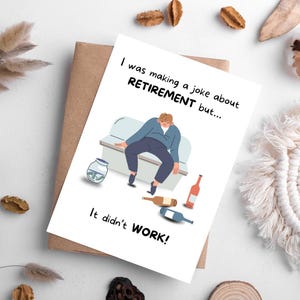 Blague sur la retraite, BLAGUES POUR PAPA, carte drôle de fête des pères, carte de fête des pères pour les nouveaux papas, carte pour les papas, carte drôle