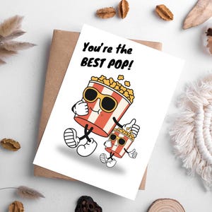 C'est toi la fête, carte joyeuse fête des pères, carte drôle de fête des pères, carte de fête des pères pour les nouveaux papas, carte pour les papas, carte drôle, carte mignonne