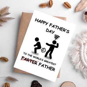 Le plus grand père du monde, carte de fête des pères heureuse, carte drôle de fête des pères, carte de fête des pères pour les nouveaux papas, carte pour les papas, carte drôle, carte mignonne