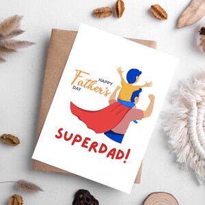 Super papa, carte de fête des pères heureuse, carte de fête des pères drôle, carte de fête des pères pour les nouveaux papas, carte pour les papas, carte drôle, carte mignonne