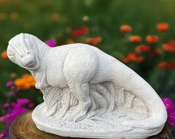 ドラゴンの孵化石像、屋外ガーデンオーナメント、恐竜、イギリス彫刻 