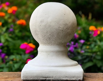 Esfera de jardín de hormigón, estatua de bola de piedra, orbe decorativo para exteriores, globo de cemento para jardín, adorno redondo para jardín, decoración minimalista moderna, regalo para césped