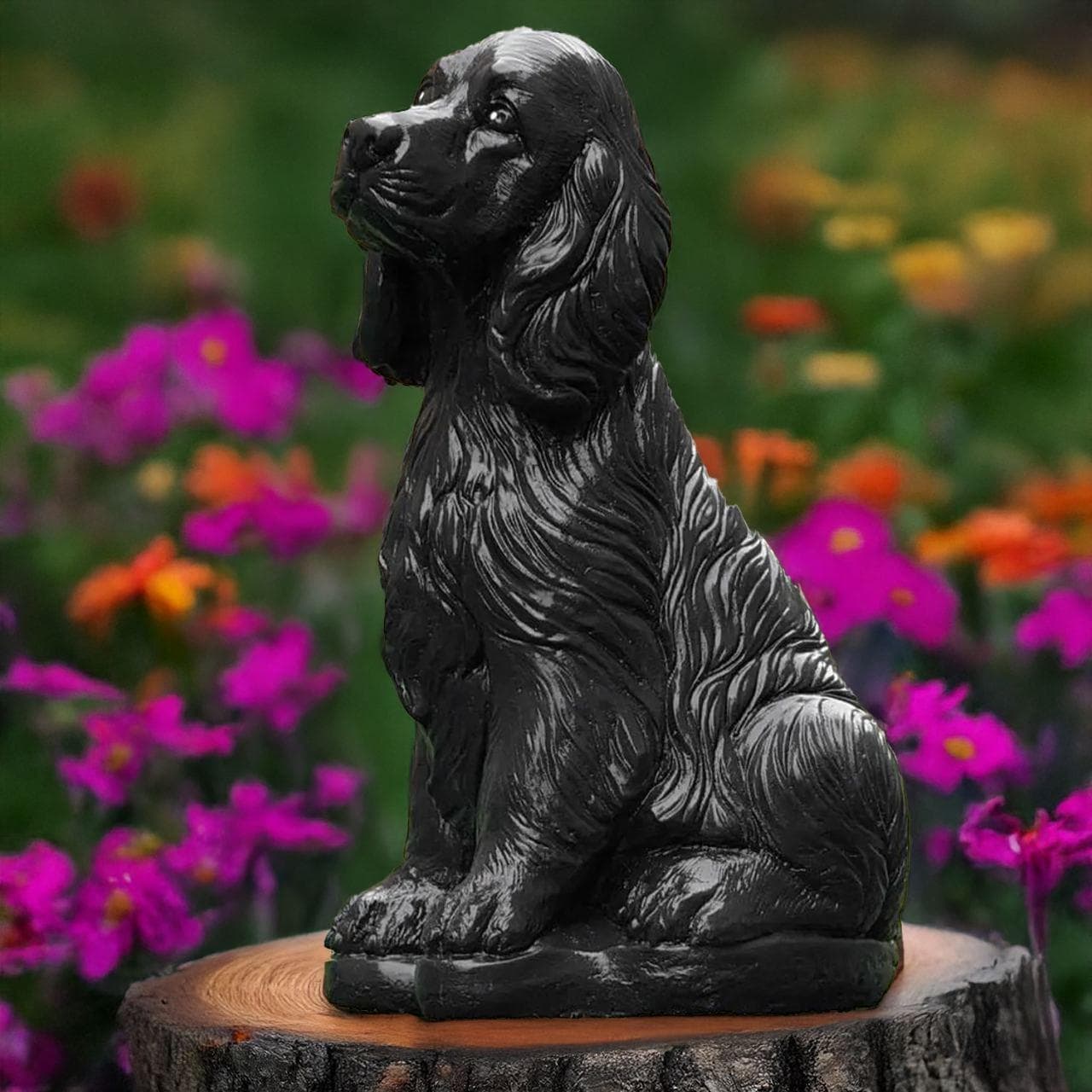 Estatua de perro de jardín, adorno artesanal de escritorio, escultura Estatua de perro de jardín, adorno artesanal de escritorio, escultura