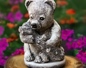 クマの置物、彫刻されたクマ、クマの像、クマの彫刻、石のクマ