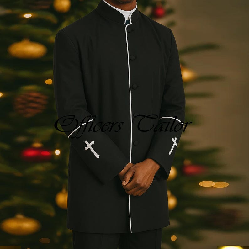 Festive Clerical Priest Jacket: Anglican Church Clergy Preacher Coat - Etsy