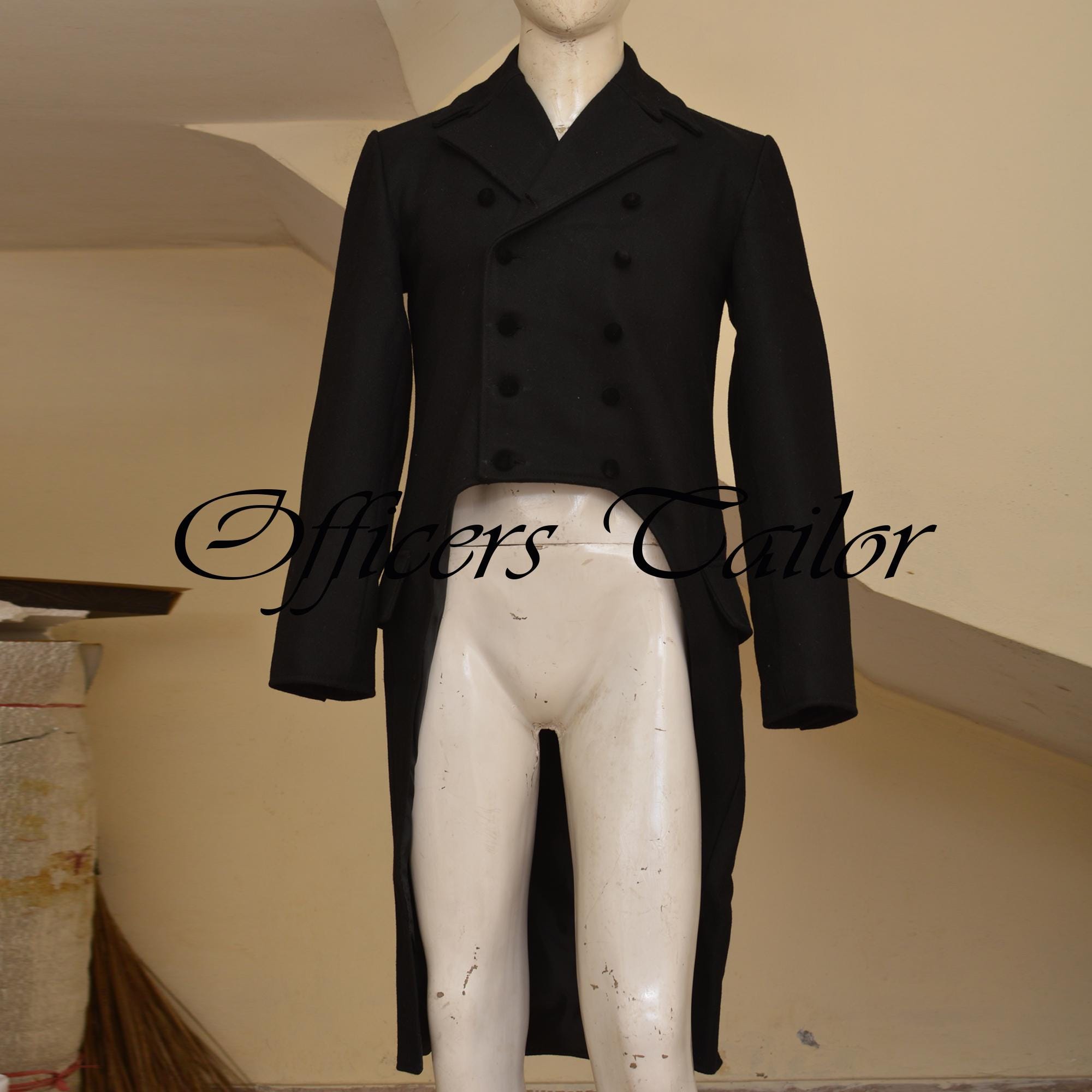 Men's Tailcoat Swallowtail Jacket - Retro Double Breasted Formal Dress Coat For Parties