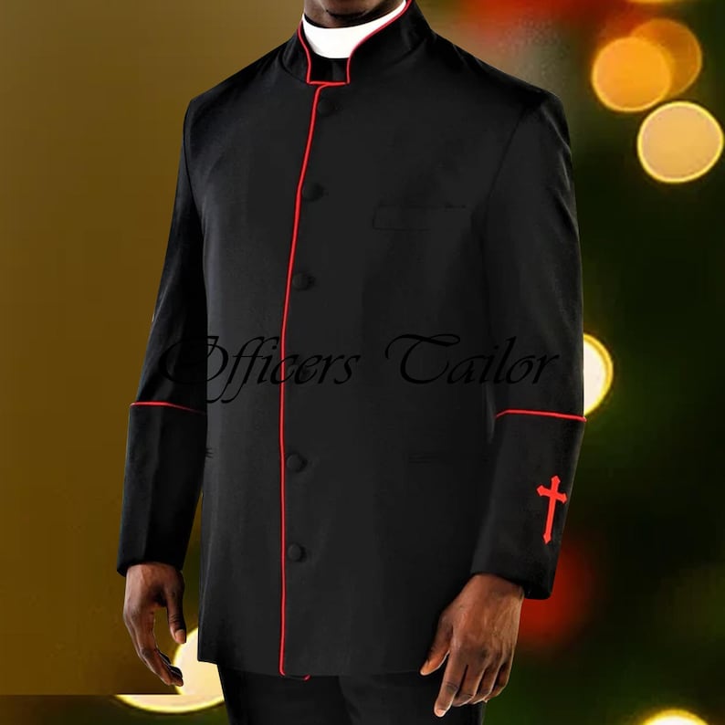 Festive Clerical Priest Jacket: Anglican Church Clergy Preacher Coat - Etsy