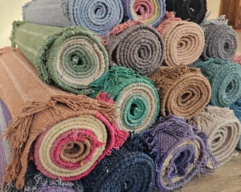 Eco-Friendly Organic Cotton Yoga Mat Yoga Rug , Handwoven, Anti-slip Exercise Multicolor Indian mat Prayer Rug Yoga Rug Mat - Sweat & Slip