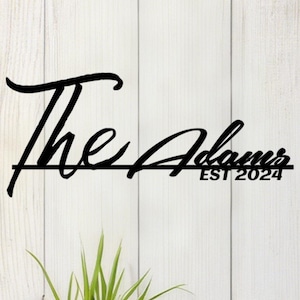 Custom Metal Sign,Name Metal Sign,Last Name Sign,Custom Wall Decor,Metal Custom Wall Sign,Personalized Metal Wall Art Sign,Metal Wall Art