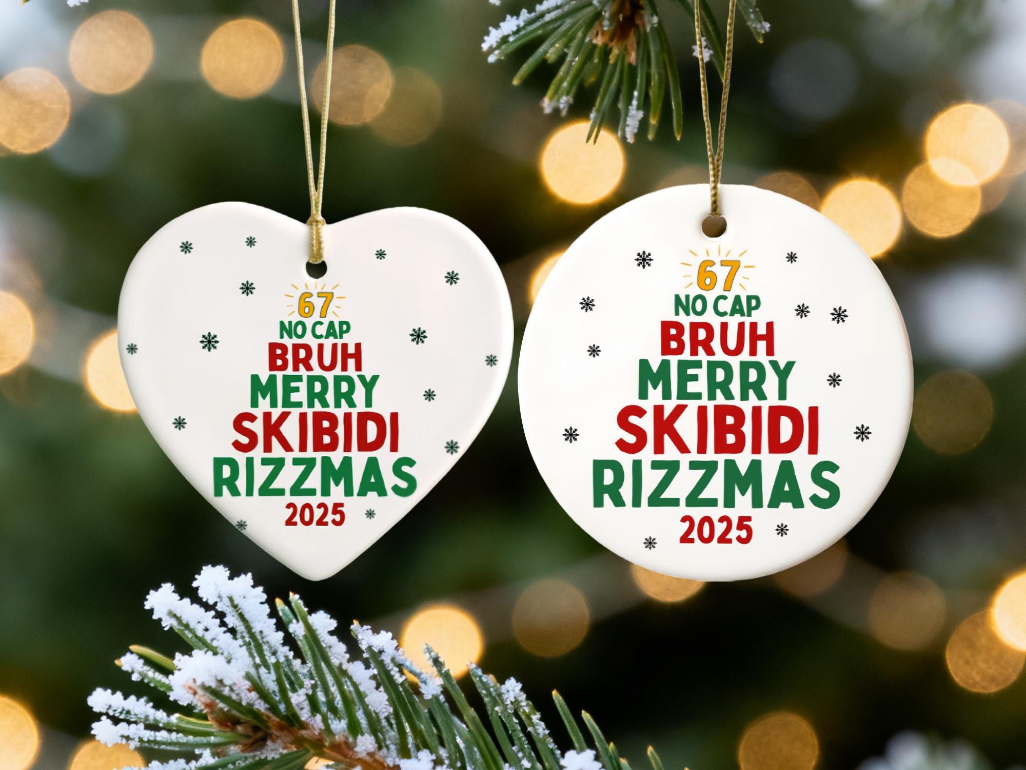Ornament Rizz Custom Six Seven Ornament, Gen Z Slang Teen Keepsake,skibidi Ohio Rizz ...