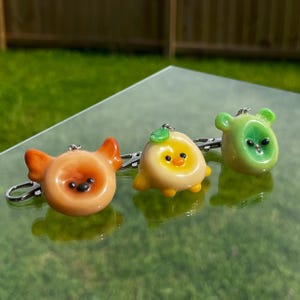 Worry Stones / Colección Little Chubbies / Charm de arcilla polimérica hecho a mano / Bonita idea de regalo / Llavero kawaii / Accesorios para bolsos