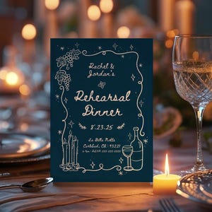 Italian Rehearsal Dinner Invitation Blue That&#39;s Amore Italian Dinner Party Canva Template Editable Wedding Invite Romantic Italian Menu