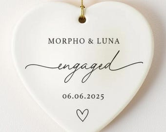 Engaged Ornament 2026, Personalized Wedding Ornament,Custom Engagement Ornament with Names & Date ,Engagement Gift