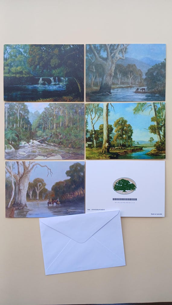 Item 7 Stunning River Scenes 5 Greeting Cards