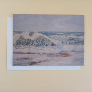 Waves - Blank Greeting Card With Envelope Printed In Australia