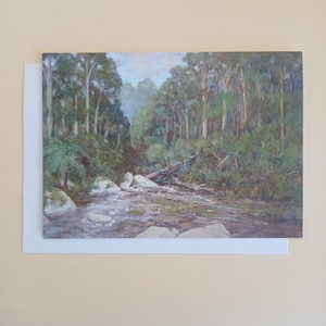 Rushing Waters - Blank Greeting Card With Envelope Printed In Australia
