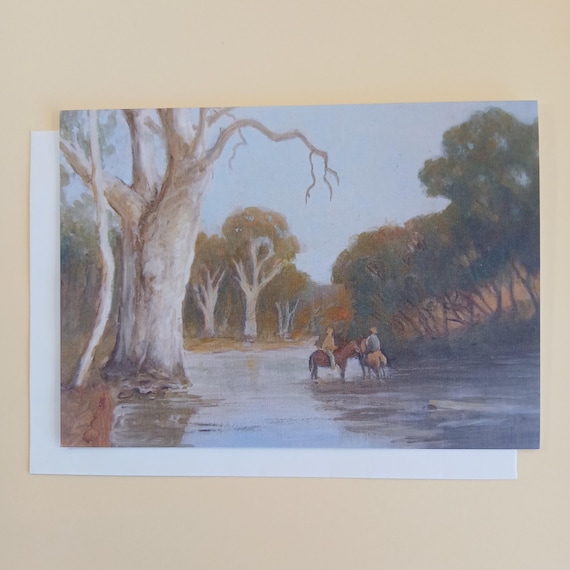 Stockmans Rest - Blank Greeting Card With Envelope Printed In Australia