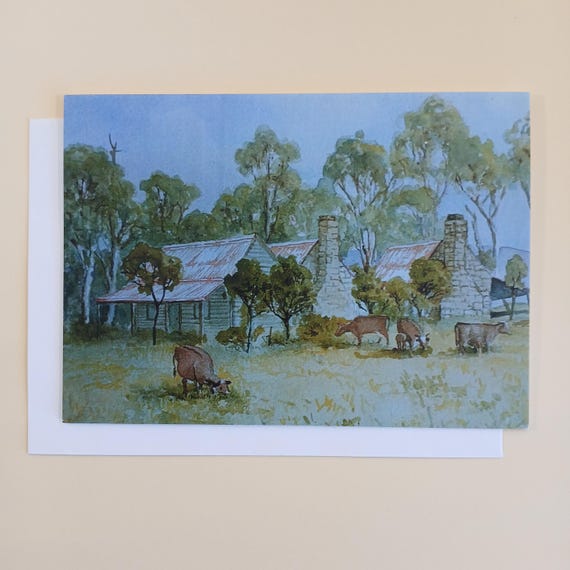 Peaceful Country - Blank Greeting Card with Envelope Printed In Australia