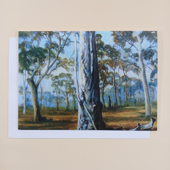 Clearing In The Bush - Blank Greeting Card With Envelope Printed In Australia