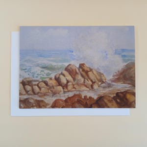 Rock Pool - Blank Greeting Card With Envelope Printed In Australia
