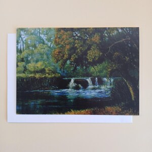 Waterfall - Blank Greeting Card With Envelope Printed In Australia