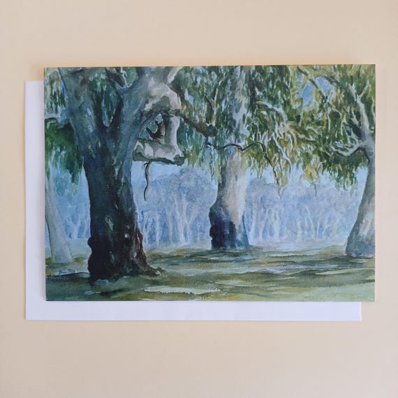 Murray River Region - Blank Greeting Card With Envelope Printed In Australia