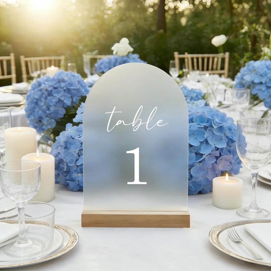 Numbers For Table Setting Modern Acrylic Wedding Table Numbers,monochrome Table Setting Decor ...