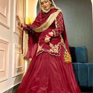 Pakistani Designer Readymade Georgette  Kurta with Embroidery Work, palazzo Set, Beautiful 3 piece Partywear/Wedding Salwar kameez