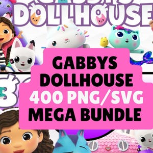 Gabby's Dollhouse PNG Clipart Bundle, Gabby's Dollhouse png, Gabby's Dollhouse svg