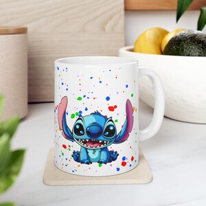 Taza de dibujos animados: regalo divertido para niños, arte coleccionable, taza de café colorida, regalo de cumpleaños, artículos para beber inspirados en Disney