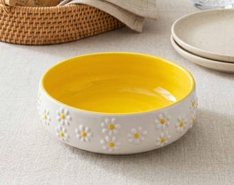 Ręcznie robiona miska ceramiczna, miska na płatki zbożowe, turecka miska ceramiczna, miska na sałatkę, miska dekoracyjna, miska malowana ręcznie