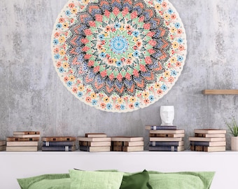 Plato grande de cerámica, elegante plato blanco, plato decorativo para sala de estar, plato turco de cerámica hecho a mano, plato colgante de cerámica para pared.