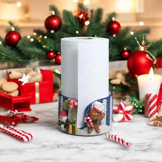 Ceramic Paper Towel Bar, Handmade Ceramic Napkin Holder, Paper