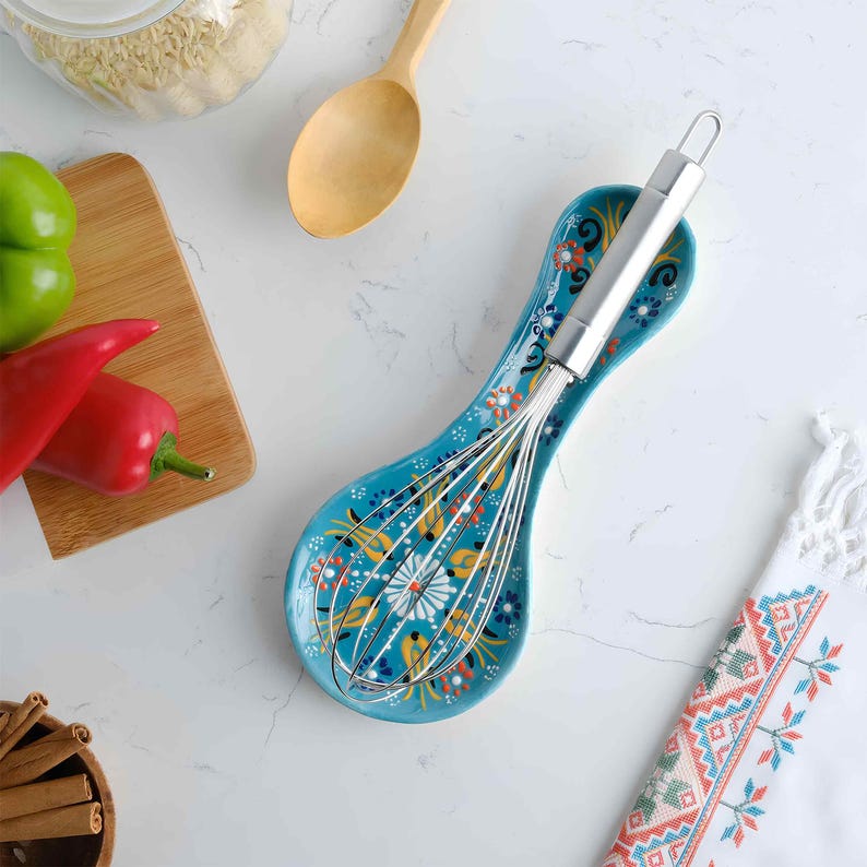 Ceramic Spoon Rest, Handmade Ceramic Spoon Holder, Ladle Rest ...