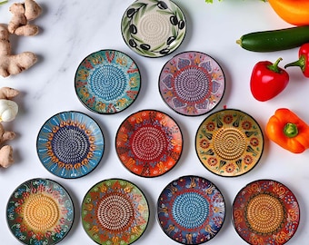 Keramische knoflookraspplaat, 5" keramische rasp, handgemaakte gemberrasp, keramische raspplaat voor chocolade en kaas, groente-wrijfplaat