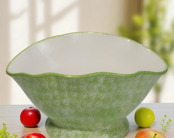 Ceramic Large Bowl, Decorative Ceramic Bowl, Fruit Bowl, Large Handmade Ceramic Fruit Bowl, Large Serving Bowl, Bowl Gift for Wedding